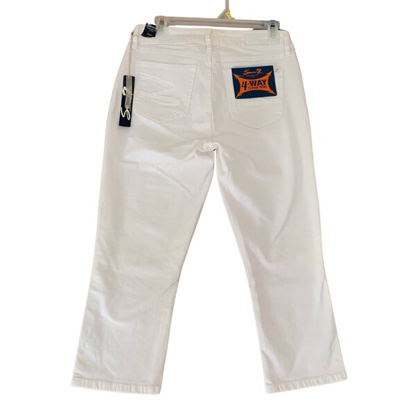 Seven7 Jeans White Skinny Capris for Women Size 8 - Picture 2 of 10
